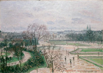 Die Tuileriengärten, Regenwetter, 1899