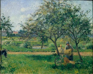Die Schubkarre, Obstgarten, ca. 1881