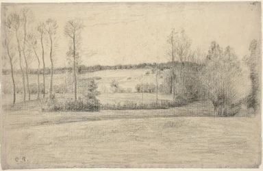 Bäume und Wiesen bei Eragny, 1895-1900