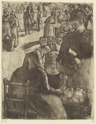 Gemüsemarkt in Pontoise, 1891
