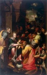 Anbetung der Könige, Werk von Camillo Procaccini, aufbewahrt in der Galleria Estense in Modena