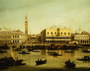 Ein Blick auf den Molo vom Bacino di San Marco, Venedig