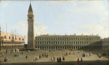 Canaletto - Markusplatz, Venedig, um 1756