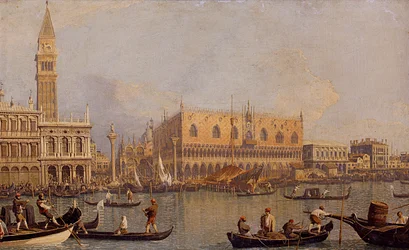 Ansicht des Dogenpalastes in Venedig