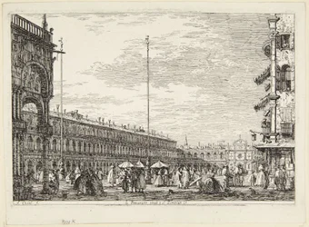 Piazza San Marco mit den Procuratie Nuove und San Geminiano
