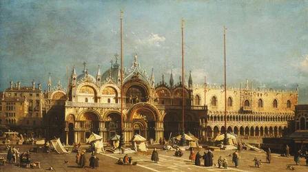 San Marco und der Dogenpalast, Venedig, vom Markusplatz, ca. 1740er