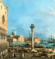 Die Piazzetta, Venedig, mit dem Bacino di S. Marco und der Isola di S. Giorgio Maggiore