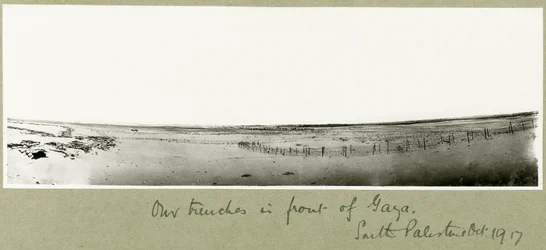 Unsere Schützengräben vor Gaza, Oktober 1917