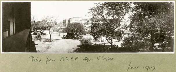 Blick vom N.Z.M.F.A Hauptquartier, Kairo, Juni 1917