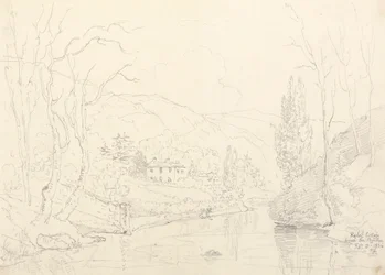 Rydal Cottage von der Brücke, 8. Februar 1836