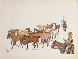 Die Ponys der Freiwilligen, aus The Leaguer of Ladysmith, 1900