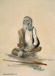 Ein religiöser Bettler, Indien