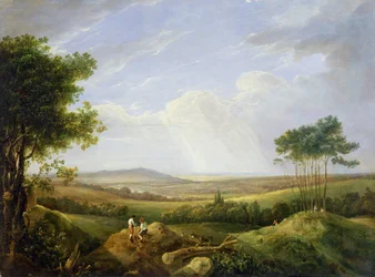 Landschaft mit Figuren