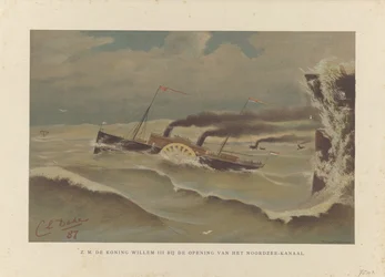 Schiff Willem III bei der Eröffnung des Nordseekanals, 1876