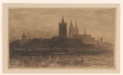 Ansicht von Köln bei Abend