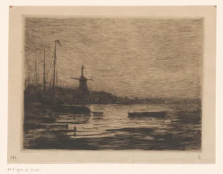 Ansicht von Zwijndrecht bei Abend