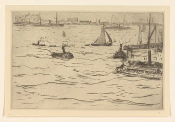 Ansicht der Maas in Rotterdam