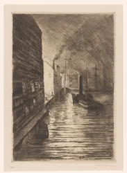 Werft in Vlissingen bei Abend