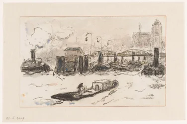 Ansicht des Hafens von Hamburg