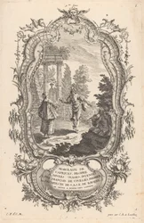 Tanzendes Paar (Figuren in Landschaften, 9me Livre I Morceaux De Caprices, Propre A Divers Usages)