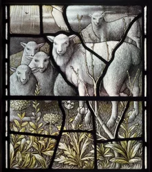 Over Wyresdale, Christ Church, Shrigley & Hunt, Carl Almquist, Die Hirtenkirche, Hirten, Schafe