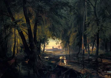 Waldweg bei Spandau, 1835