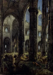 Gotische Kirchenruinen, 1826