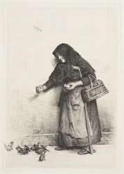 Die Frau mit den Spatzen