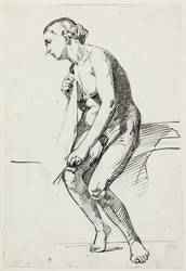 Studien für das Museumsbild "Jairi Tochter"