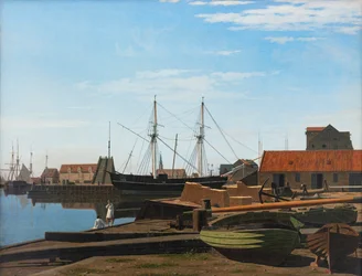 Ansicht des Larsen-Platzes nahe dem Hafen von Kopenhagen