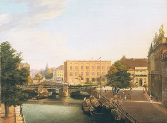 Königliche Bauschule mit Schlossbrücke in Berlin