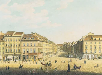Blick vom Königsschloss in Berlin zur Breiten Straße