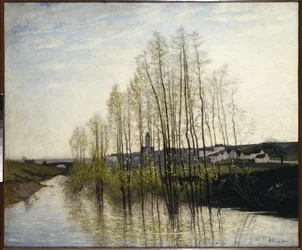 Flusslandschaft, Champagne