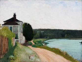 Villa an der Seine, Bois-le-Roi. Fontainebleau