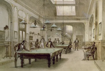 Ein Billardzimmer, 1861