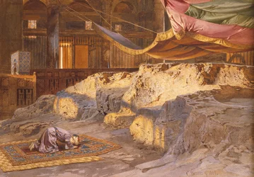 Innerhalb der Kuppel des Felsendoms, 1864