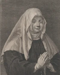 Porträt einer betenden Nonne, ca. 1771