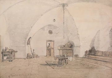 Ein Innenraum in Tiberias, 1859