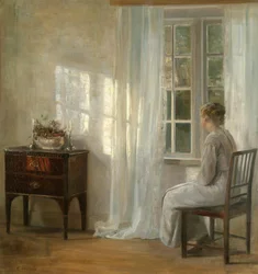 Warten am Fenster