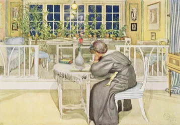 Der Abend vor der Reise nach England - Studierzimmer, veröffentlicht in 