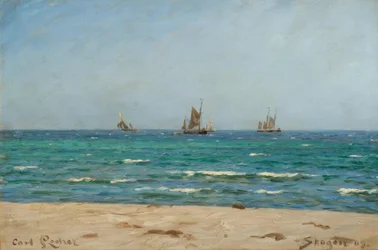 C. Locher, Segelboote in Skagen