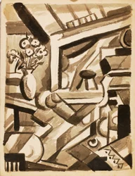 Abstrakt - Blumen links