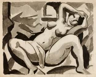 Liegender weiblicher Akt