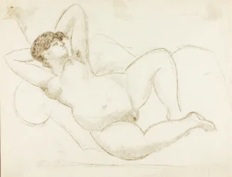 Liegender weiblicher Akt