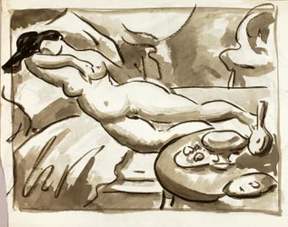 Liegender weiblicher Akt