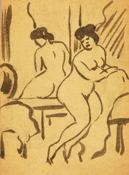 Sitzender weiblicher Akt