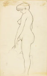 Stehender weiblicher Akt