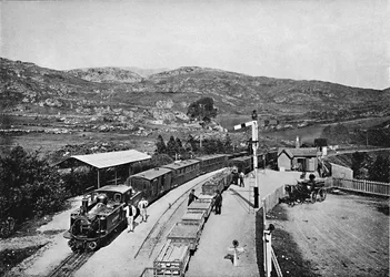 Ffestiniog Railway: Tan-Y-Bwlch Station, ca. 1896