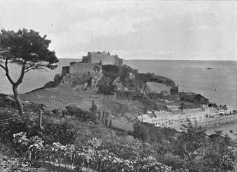 Mont Orgueil Castle, Jersey, um 1896