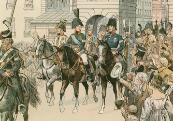Einzug der verbündeten Monarchen in Paris im Jahr 1815